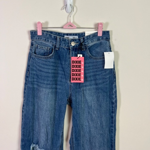 YMI Women’s Dixie Fit High Rise Wide Leg Mega Cuff Denim Jeans NWT - Picture 2 of 9